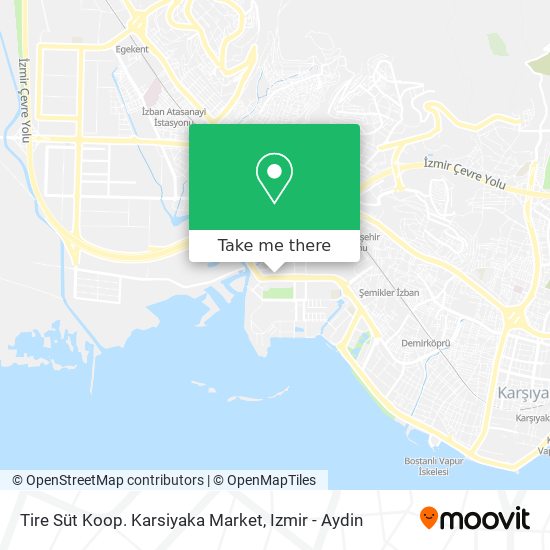 Tire Süt Koop. Karsiyaka Market map