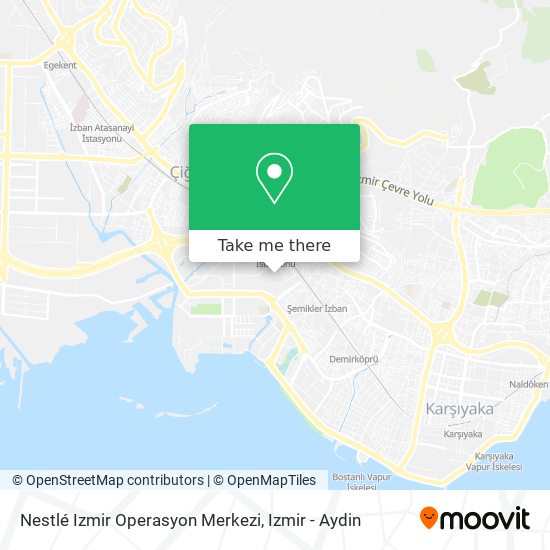 Nestlé Izmir Operasyon Merkezi map