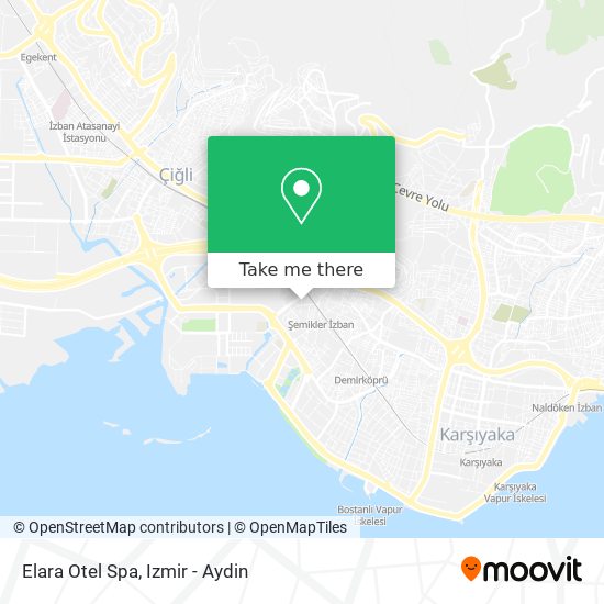 Elara Otel Spa map