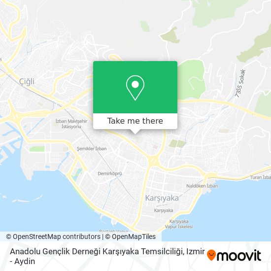 Anadolu Gençlik Derneği Karşıyaka Temsilciliği map