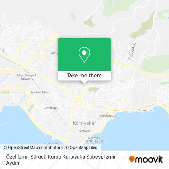 Özel İzmir Sürücü Kursu Karşıyaka Şubesi map