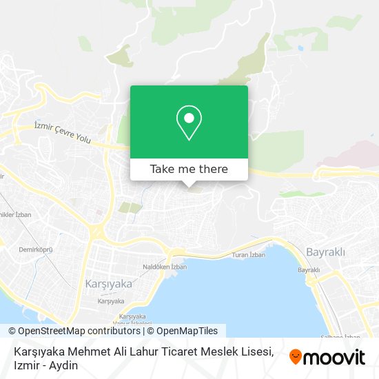 Karşıyaka Mehmet Ali Lahur Ticaret Meslek Lisesi map
