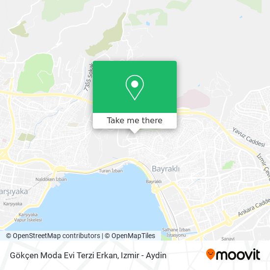 Gökçen Moda Evi Terzi Erkan map