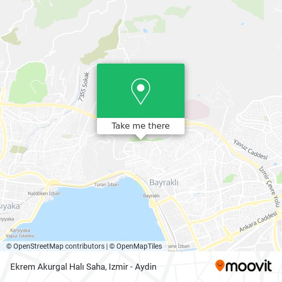 Ekrem Akurgal Halı Saha map