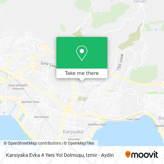 Karsiyaka Evka 4 Yeni Yol Dolmuşu map
