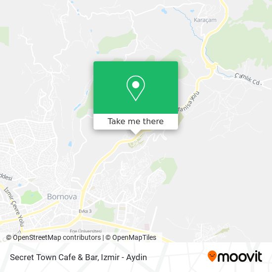 Secret Town Cafe & Bar map