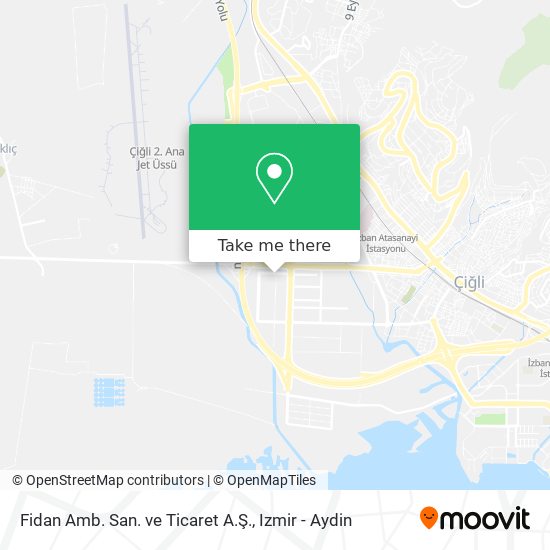 Fidan Amb. San. ve Ticaret A.Ş. map