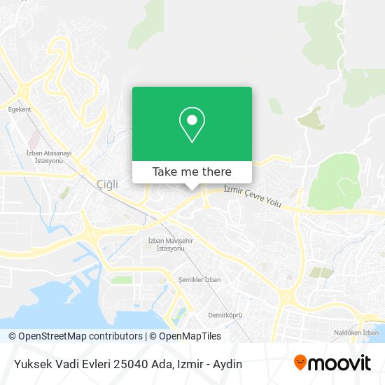 Yuksek Vadi Evleri 25040 Ada map