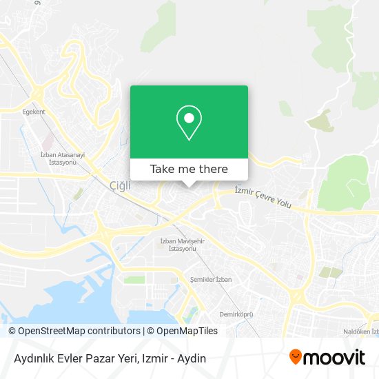 Aydınlık Evler Pazar Yeri map