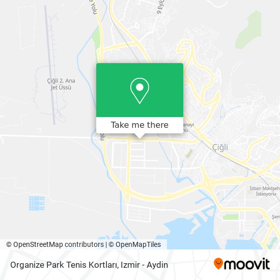 Organize Park Tenis Kortları map