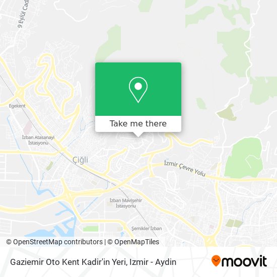 Gaziemir Oto Kent Kadir'in Yeri map