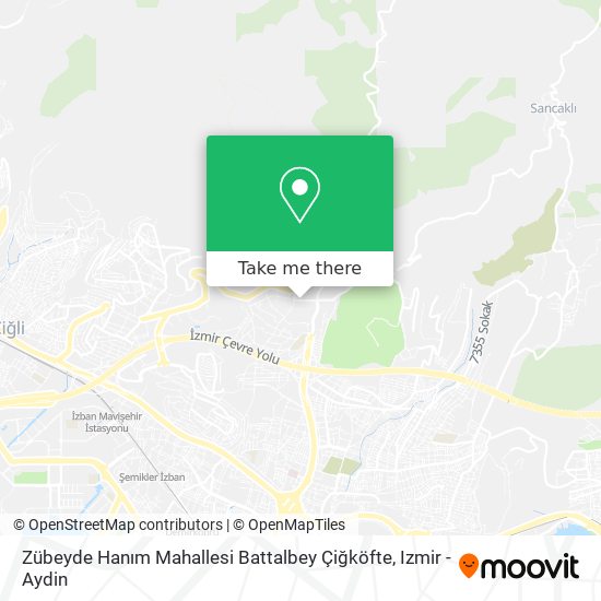 Zübeyde Hanım Mahallesi Battalbey Çiğköfte map