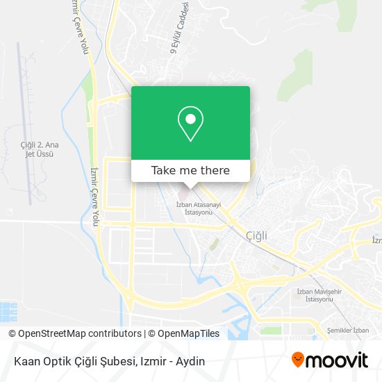 Kaan Optik Çiğli Şubesi map