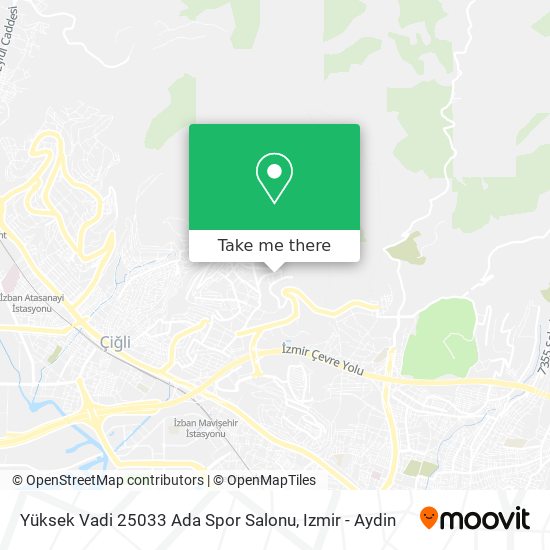 Yüksek Vadi 25033 Ada Spor Salonu map