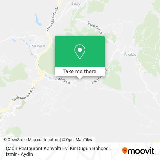 Çadır Restaurant Kahvaltı Evi Kır Düğün Bahçesi map