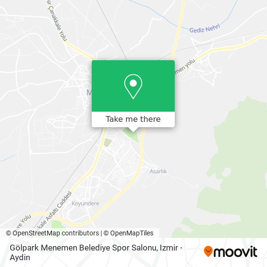 Gölpark Menemen Belediye Spor Salonu map