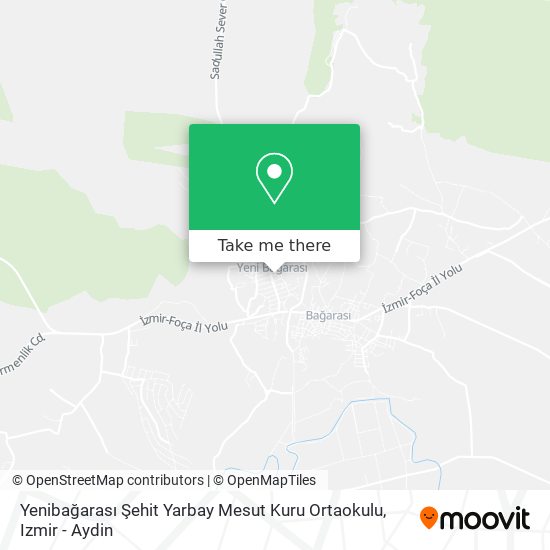 Yenibağarası Şehit Yarbay Mesut Kuru Ortaokulu map