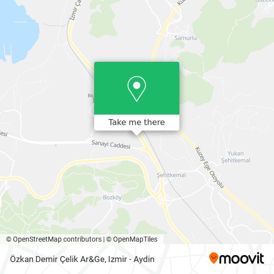 Özkan Demir Çelik Ar&Ge map