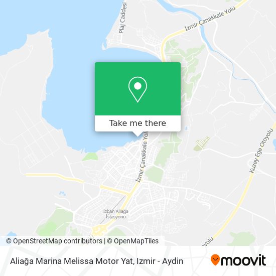 Aliağa Marina Melissa Motor Yat map