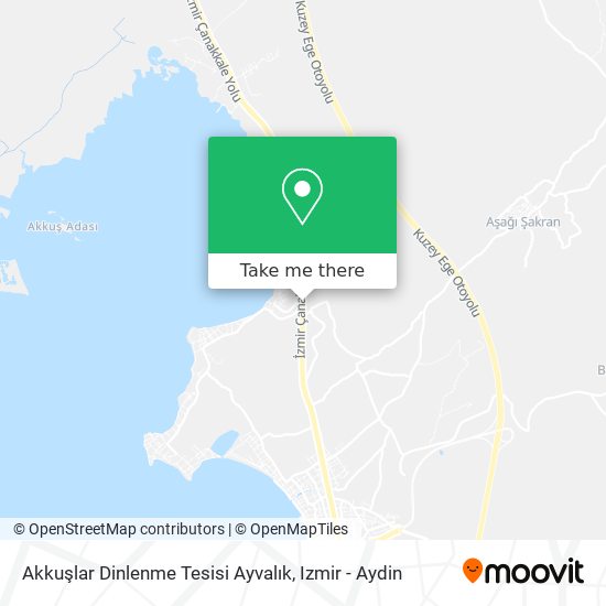 Akkuşlar Dinlenme Tesisi Ayvalık map