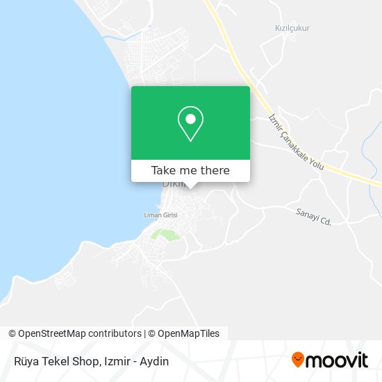 Rüya Tekel Shop map