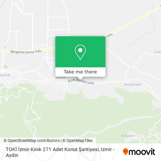 TOKİ İzmir-Kınık 271 Adet Konut Şantiyesi map
