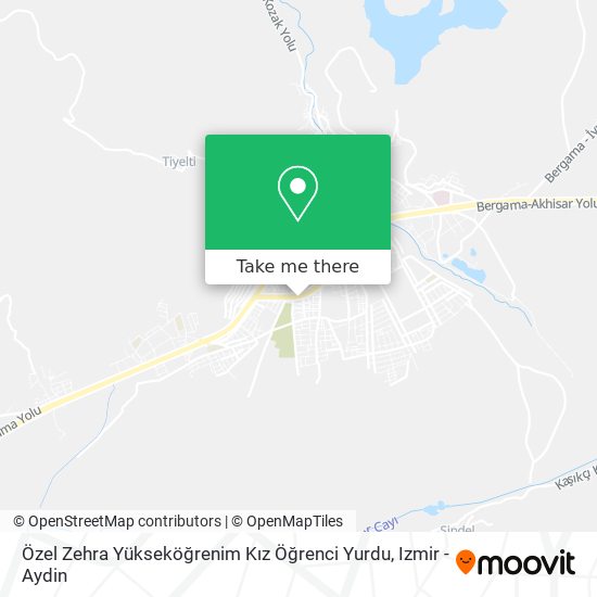 Özel Zehra Yükseköğrenim Kız Öğrenci Yurdu map