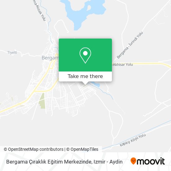 Bergama Çıraklık Eğitim Merkezinde map