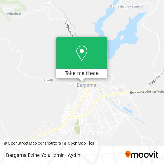 Bergama Ezine Yolu map