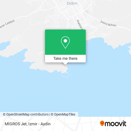 MİGROS Jet map