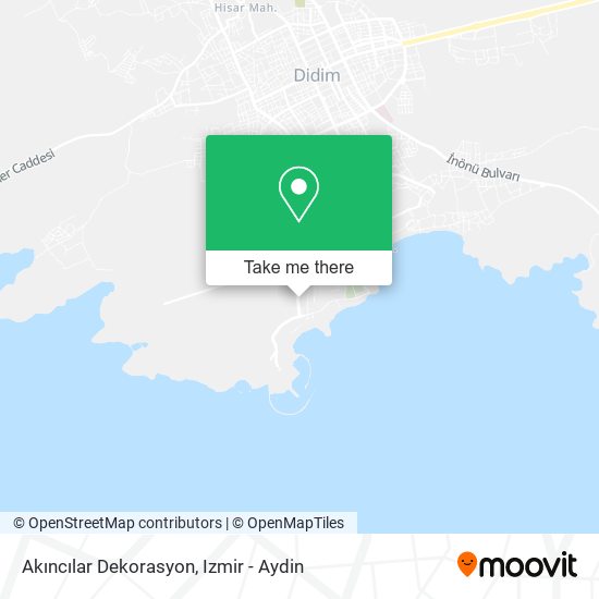 Akıncılar Dekorasyon map