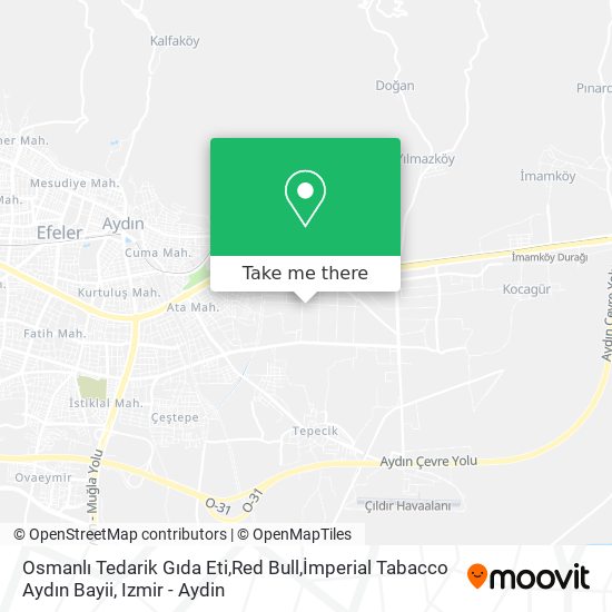 Osmanlı Tedarik Gıda Eti,Red Bull,İmperial Tabacco Aydın Bayii map