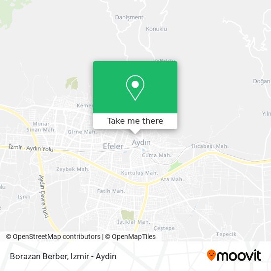 Borazan Berber map