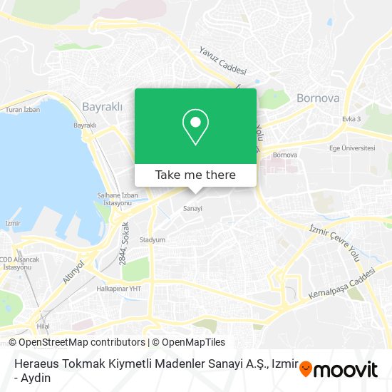 Heraeus Tokmak Kiymetli Madenler Sanayi A.Ş. map