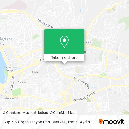 Zıp Zıp Organizasyon Parti Merkezi map