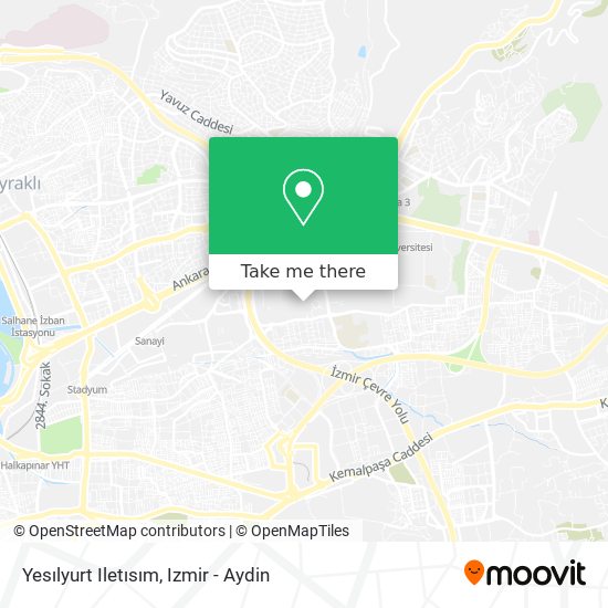 Yesılyurt Iletısım map