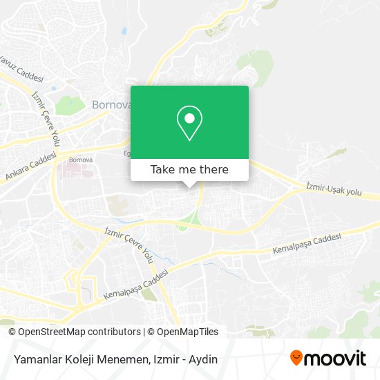 Yamanlar Koleji Menemen map