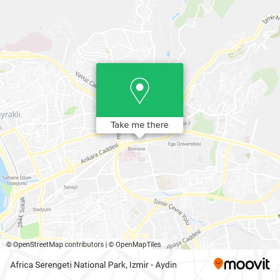 Africa Serengeti National Park map