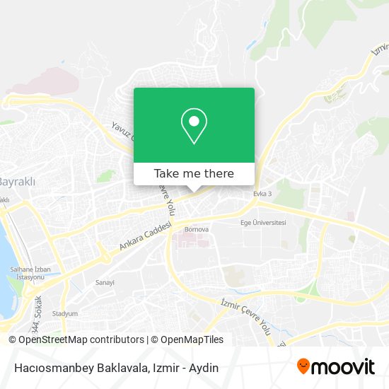 Hacıosmanbey Baklavala map