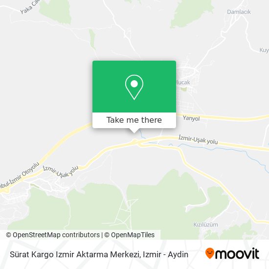 Sürat Kargo Izmir Aktarma Merkezi map