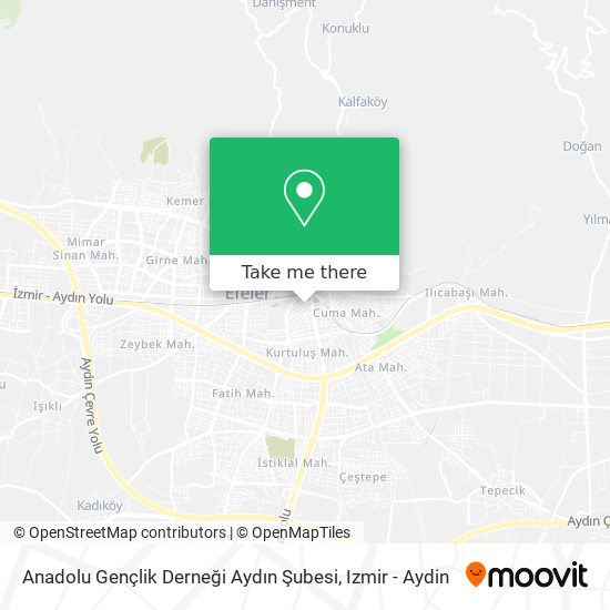 Anadolu Gençlik Derneği Aydın Şubesi map