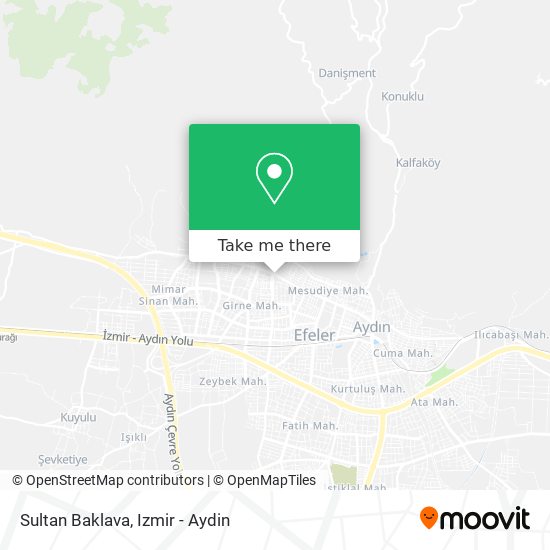 Sultan Baklava map