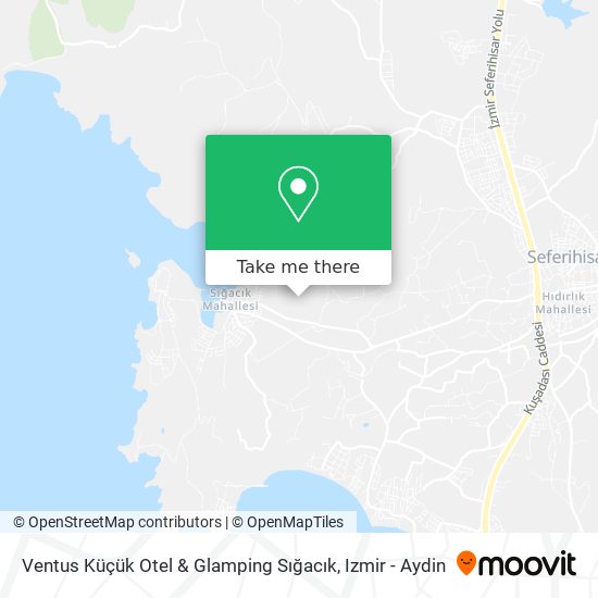Ventus Küçük Otel & Glamping Sığacık map