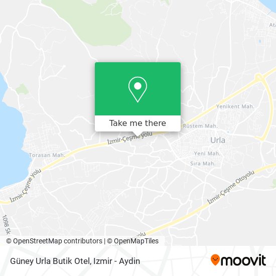 Güney Urla Butik Otel map