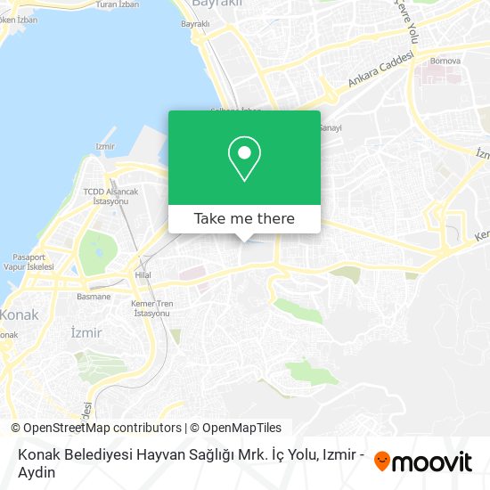 Konak Belediyesi Hayvan Sağlığı Mrk. İç Yolu map