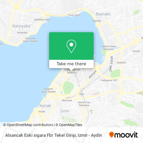 Alsancak Eski sigara Fbr Tekel Girişi map