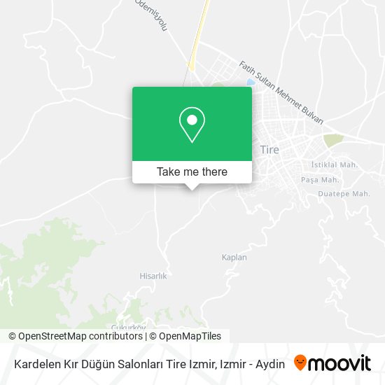 Kardelen Kır Düğün Salonları Tire Izmir map