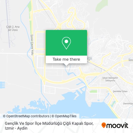 Gençlik Ve Spor İlçe Müdürlüğü Çiğli Kapalı Spor map
