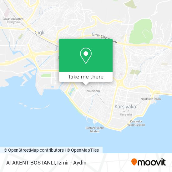 How to get to ATAKENT BOSTANLI in Karsiyaka by Bus, Train, Metro or Light  Rail?