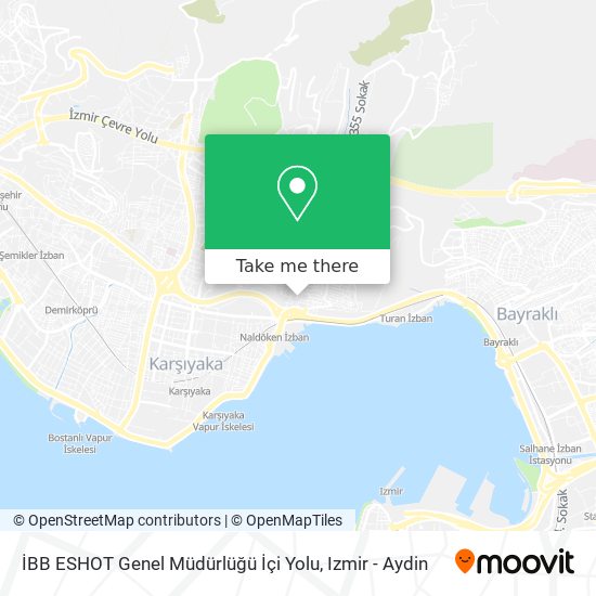 İBB ESHOT Genel Müdürlüğü İçi Yolu map